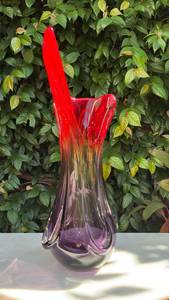 Vaso de Vidro Murano Sommerso