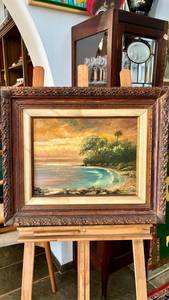 Pintura a Óleo - Paisagem Marinha Tropical